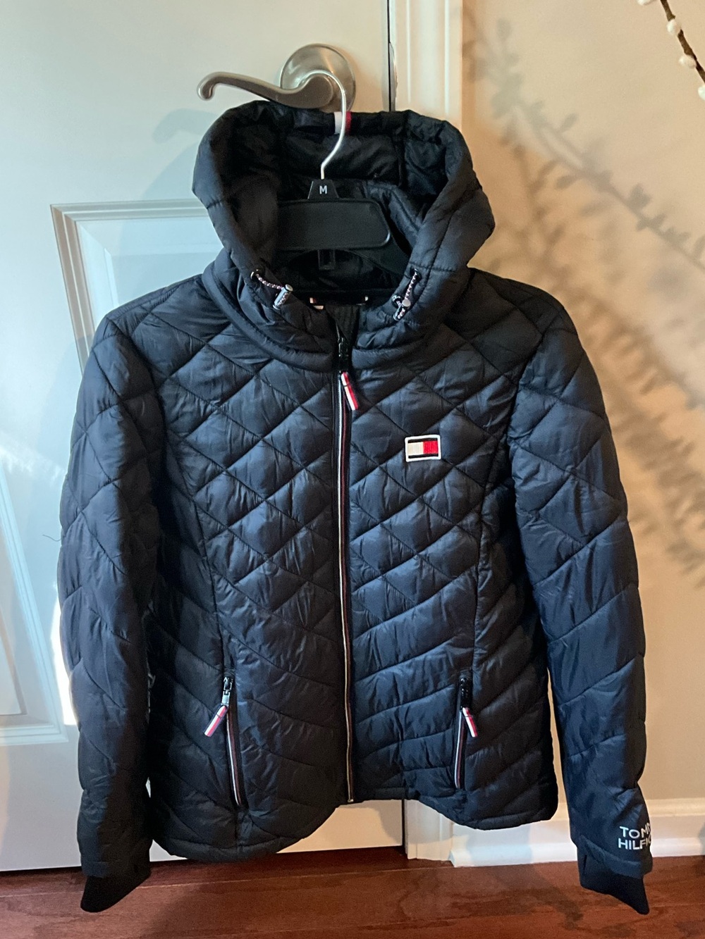 Tommy Hilfiger Women’s Black Quilted Puffer Jacket Size Medium